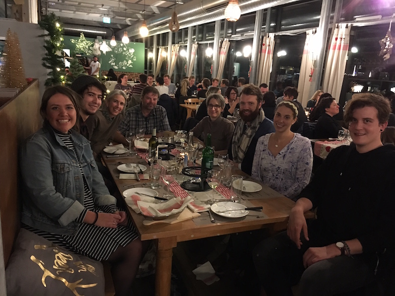 November 2017: We celebrate American Thanksgiving the Swiss way - with fondue!